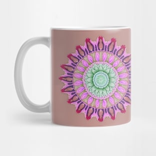 Abstract Circle Pattern With Floral Elements 10 Mug